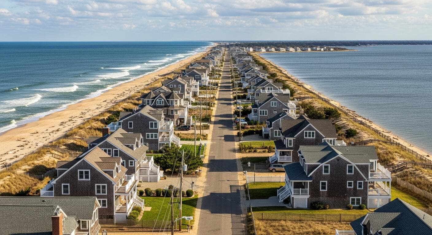 Aerial view of Mantoloking, NJ